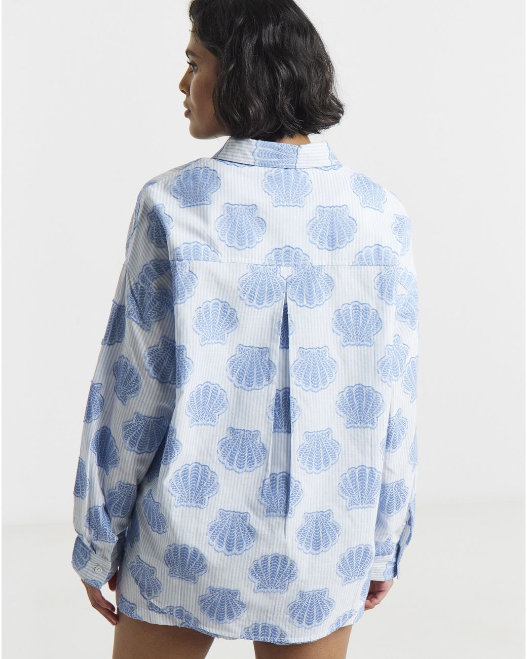 Native Youth Blue Ny Pinstripe Shirt