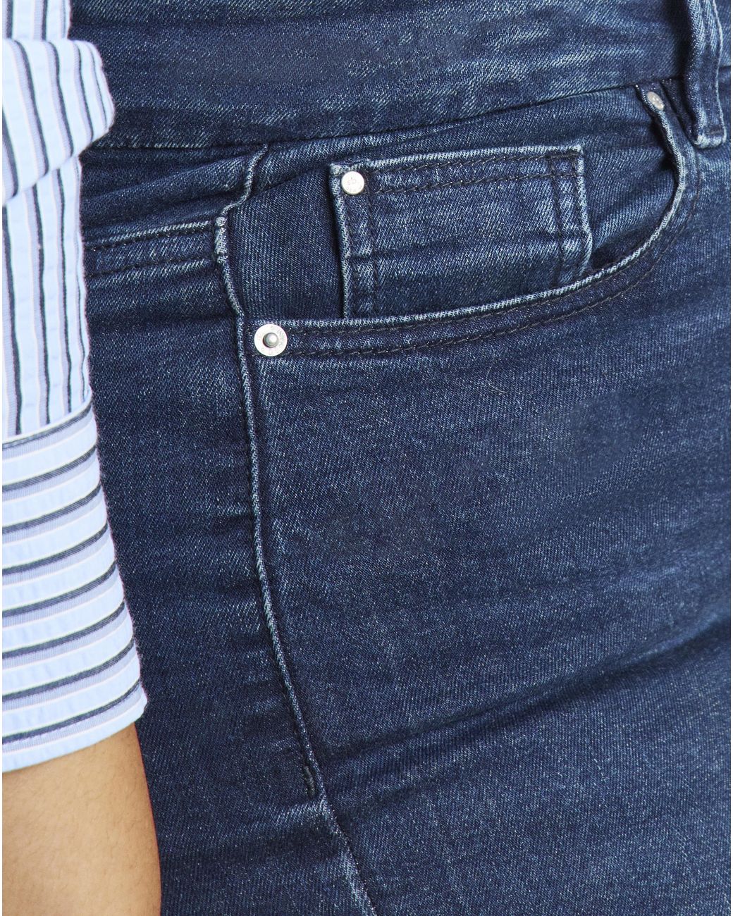 Simply Be Blue Super Stretch Denim Slim Jeans