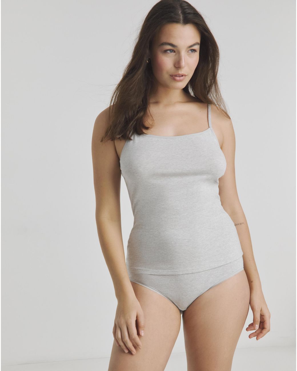 Pretty Secrets Gray 3 Pack Cotton Vests