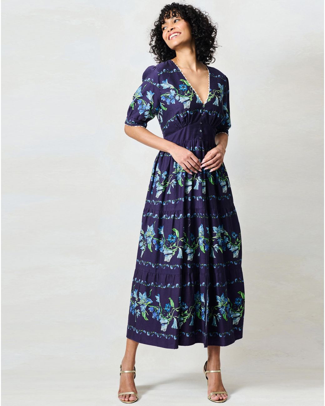 Hope & Ivy Blue The Ramona Dress