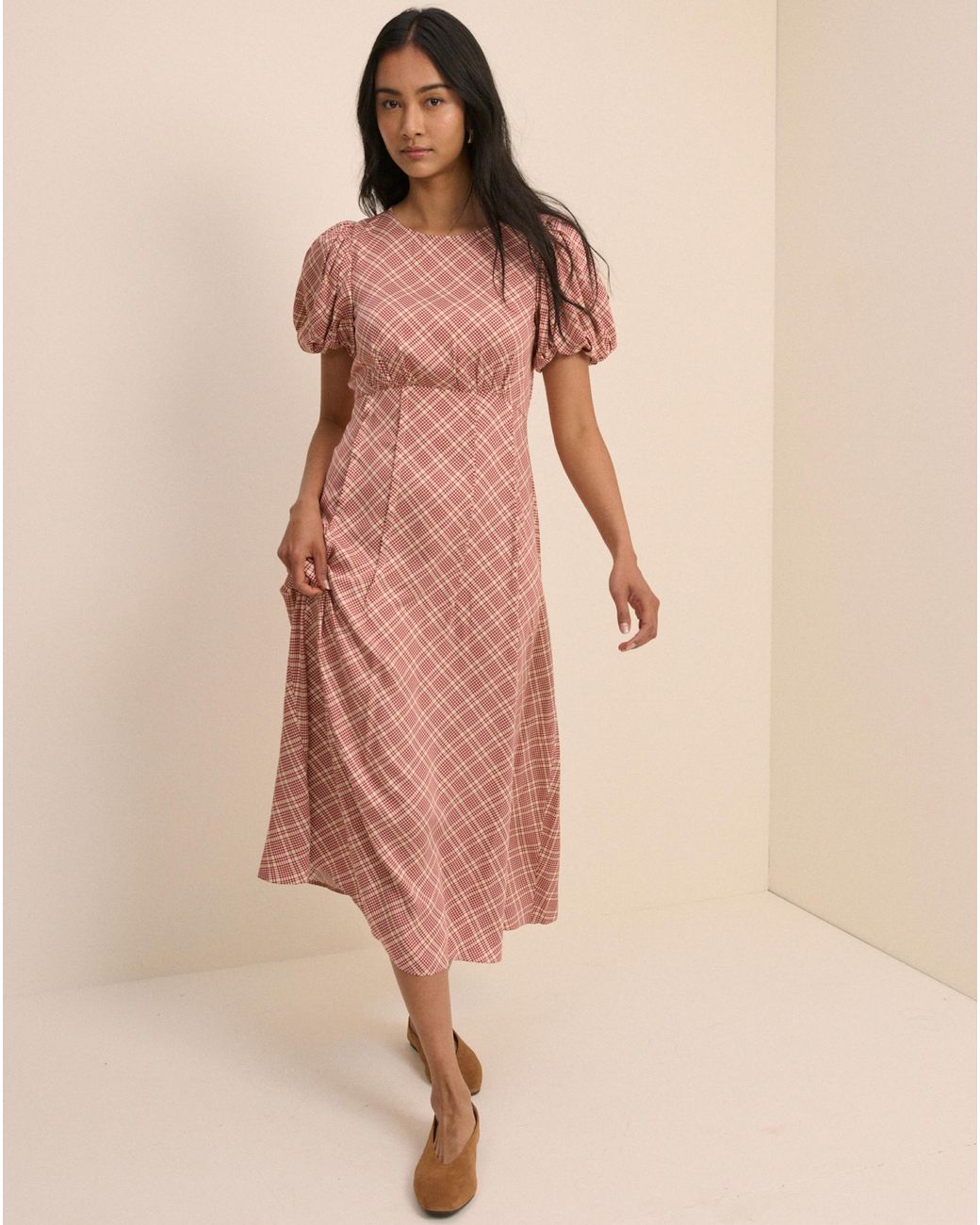 Nobody's Child Natural Nobodys Child Quinn Midi Dress