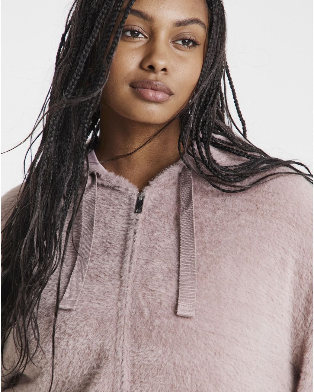 Simply Be Multicolor Fluffy Hooded Zip Through
