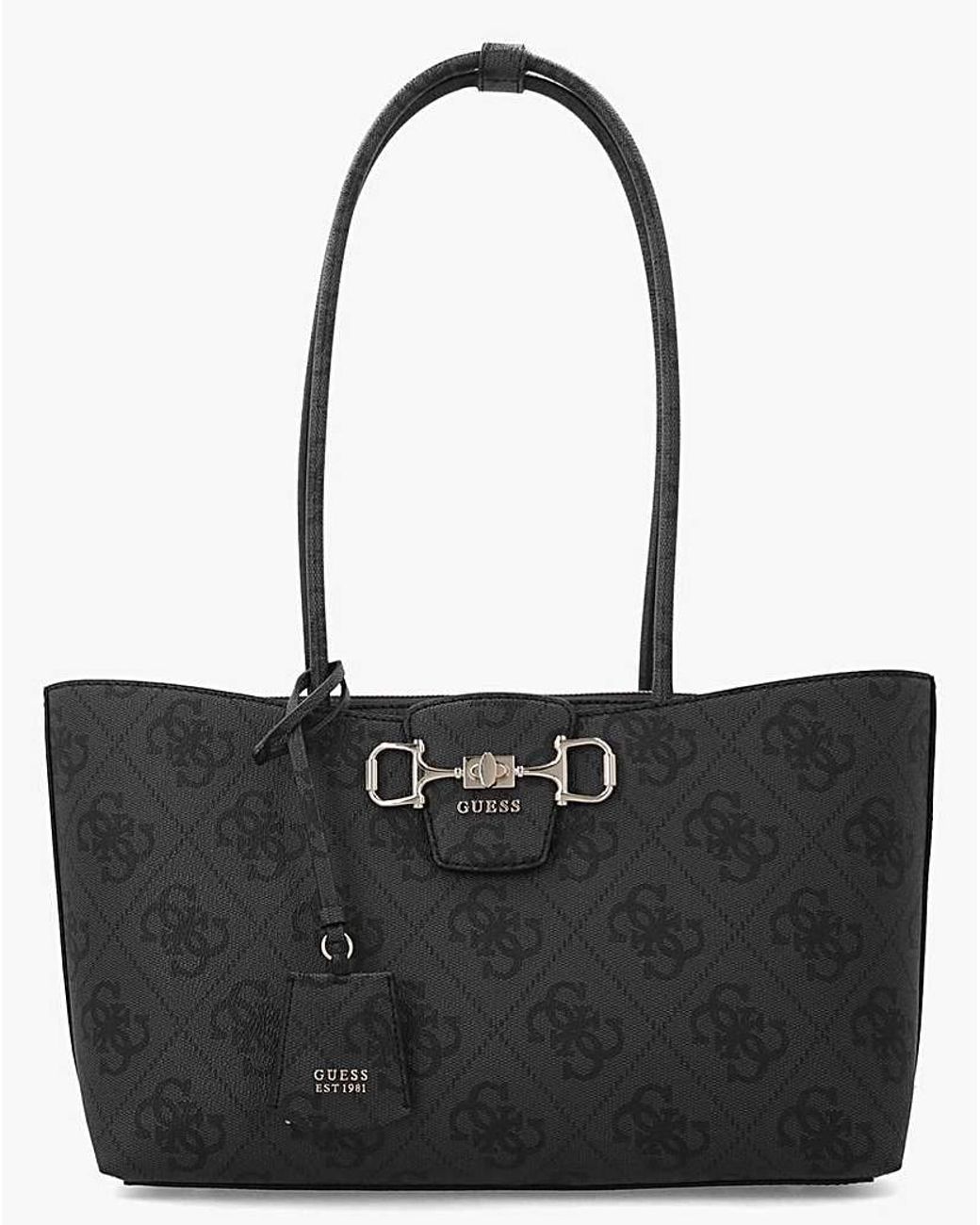 Guess Black Janie Girlfriend Logo Carryall Bag