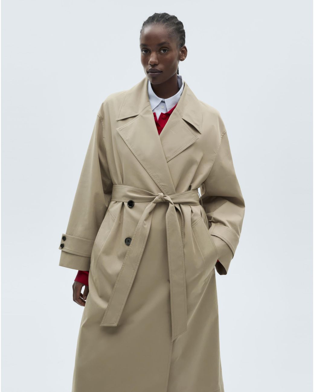 Mango Natural Oversized Trenchcoat