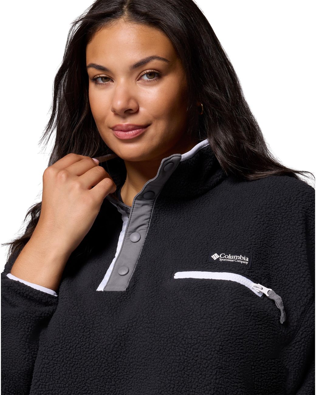 Columbia Black Columbia Helvetia Ii Cropped Fleece