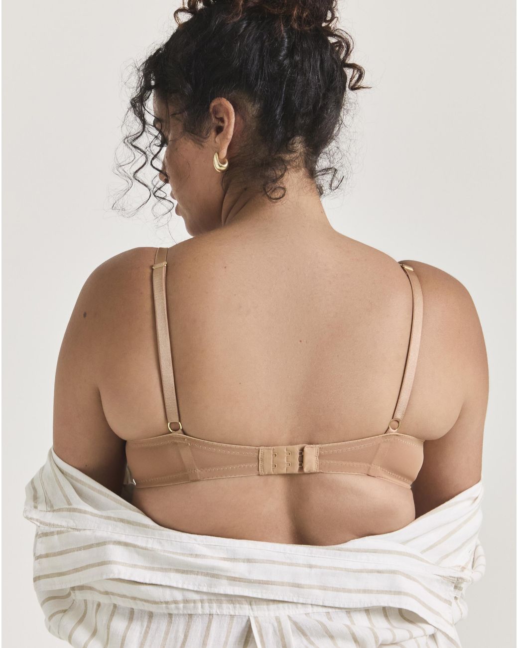 Ann Summers Natural Sexy Lace Plunge Bra Nude1