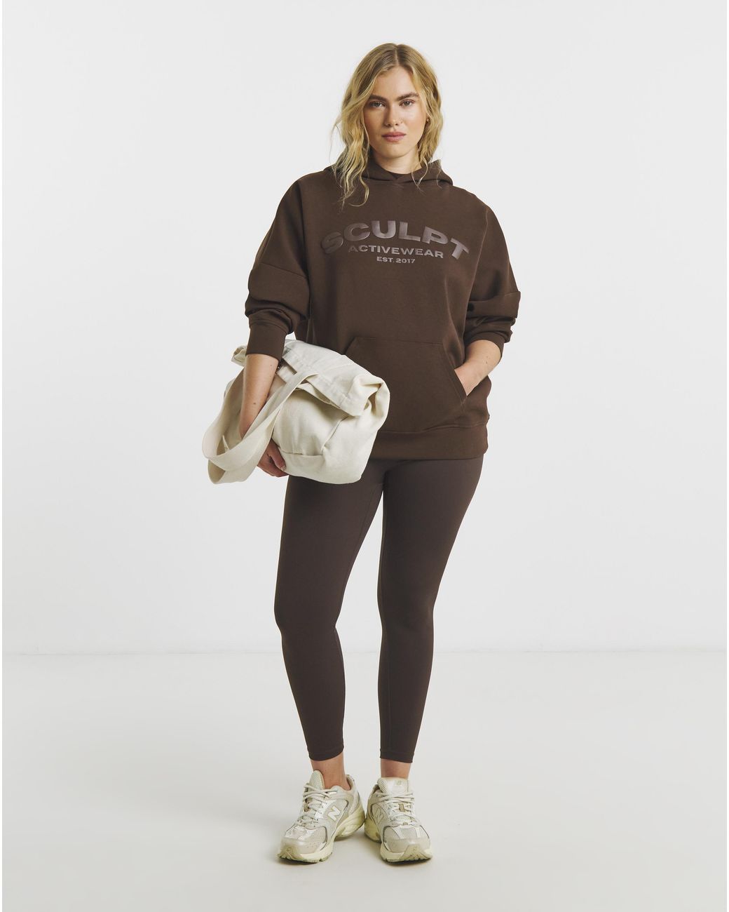 Sculpt Activewear Brown Hoodie