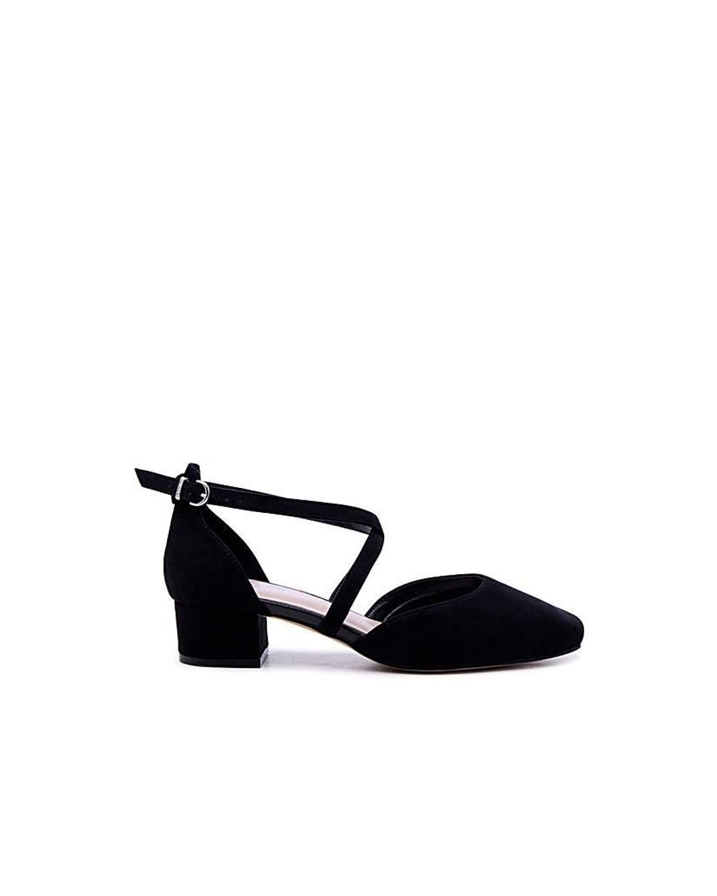 Paradox London White Gemma Wide Fit Shoes