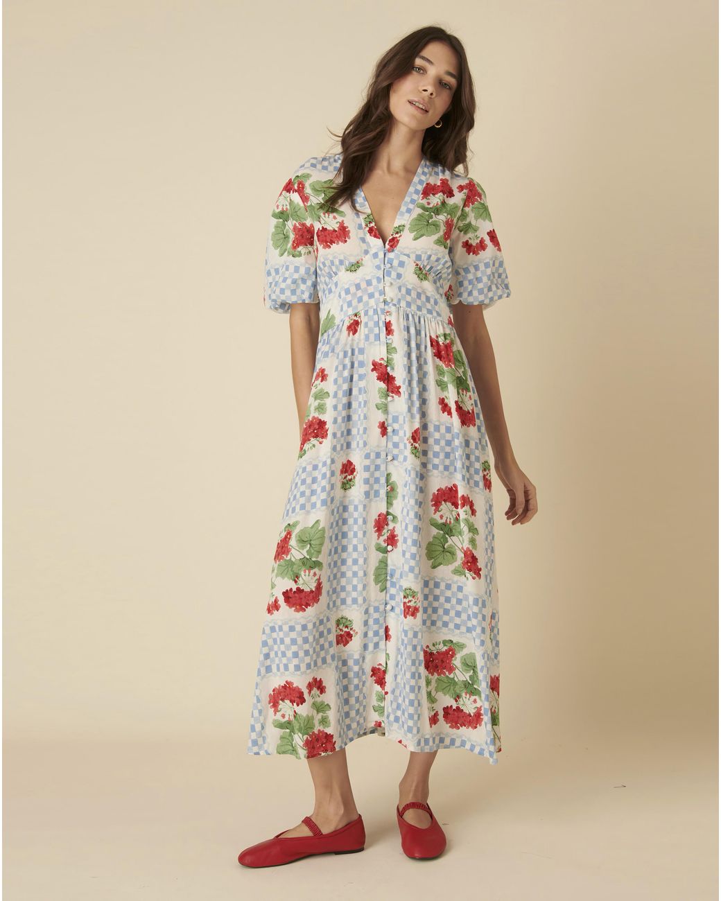 Nobody's Child Natural Midaxi Dress