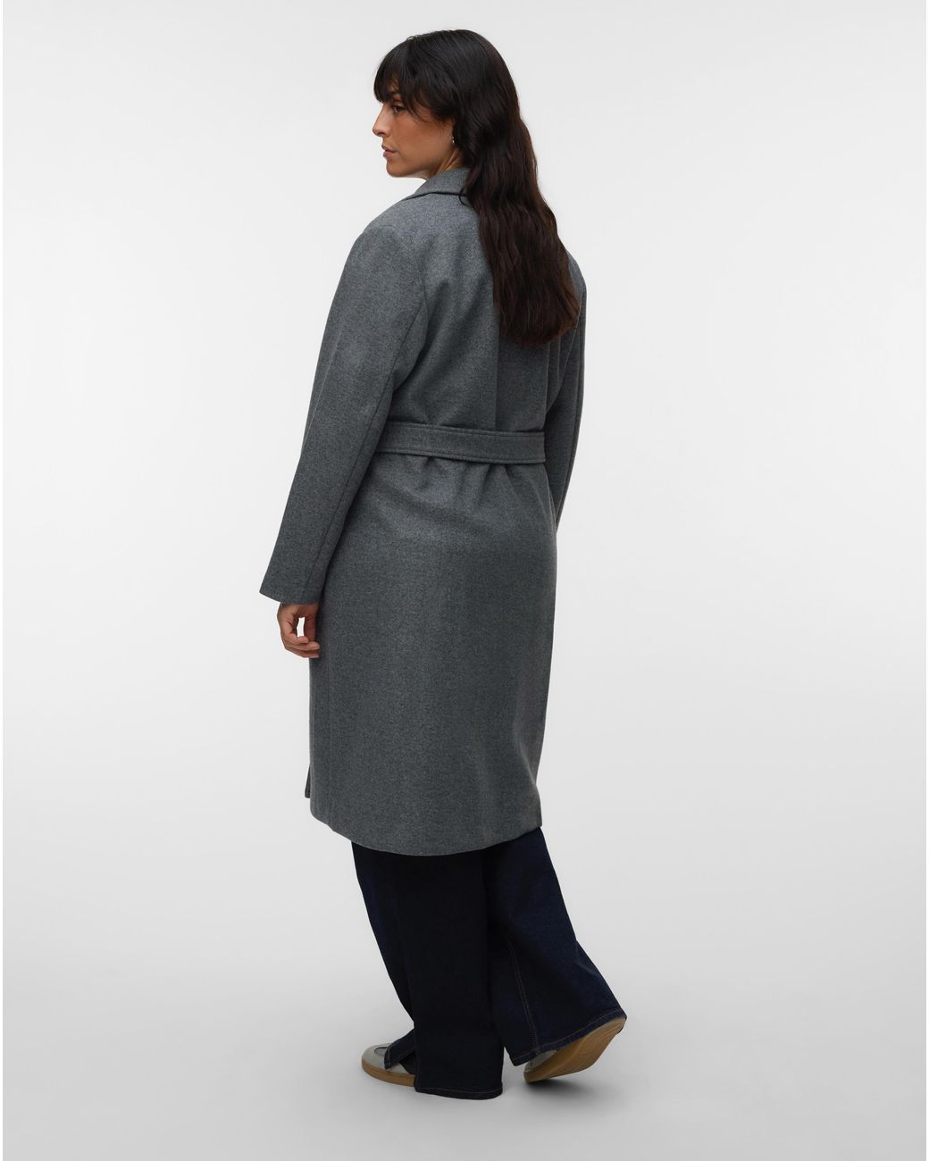 Vero Moda Gray Fortuneaya Long Coat