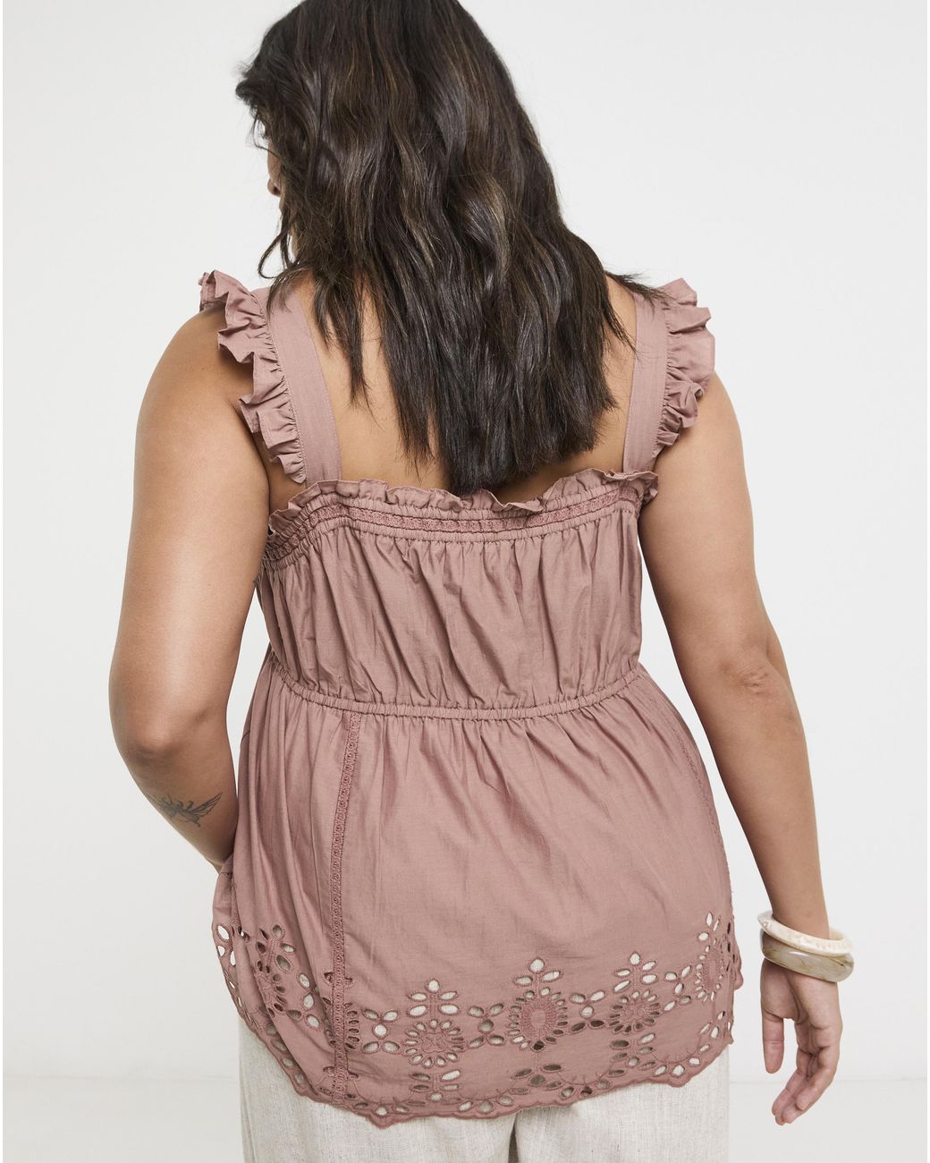 Simply Be Brown Detail Vest