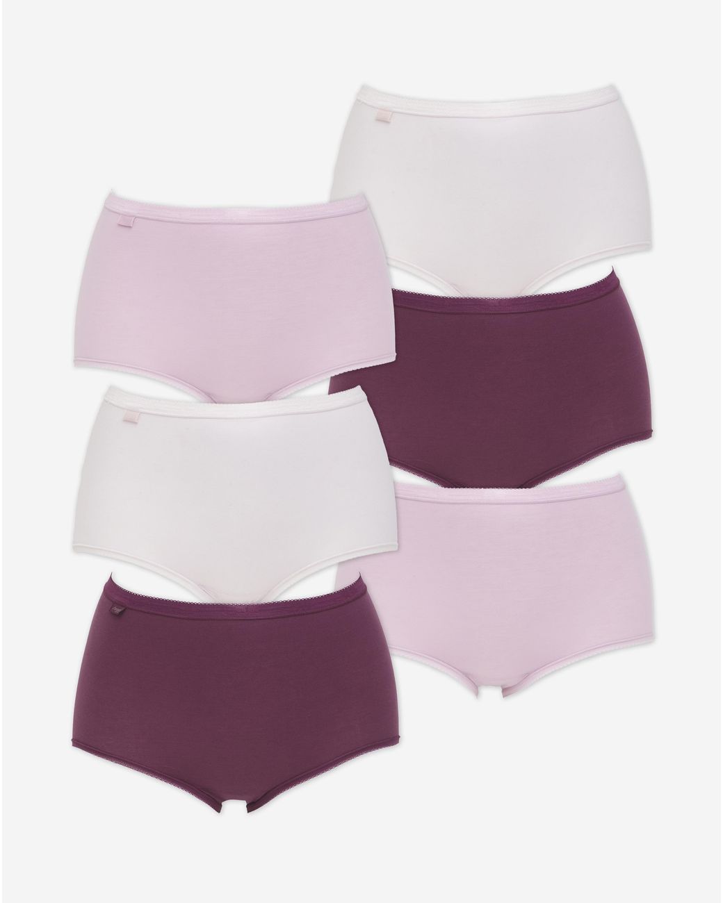 Sloggi Purple 6Pk Basic Maxi Briefs