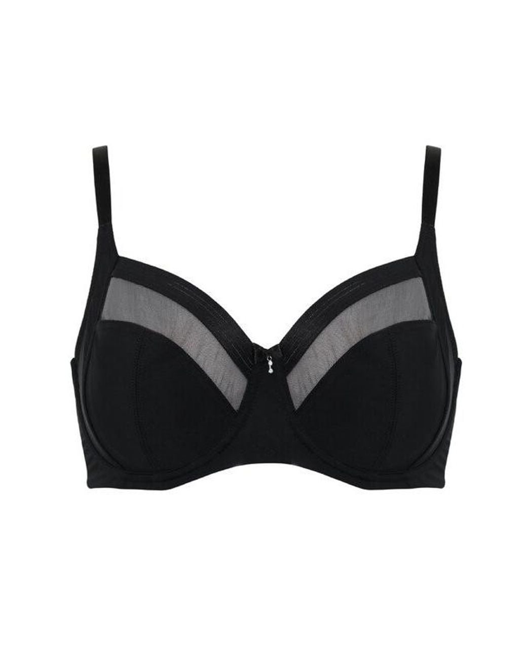 Pour Moi Black Viva Luxe Side Support Bra