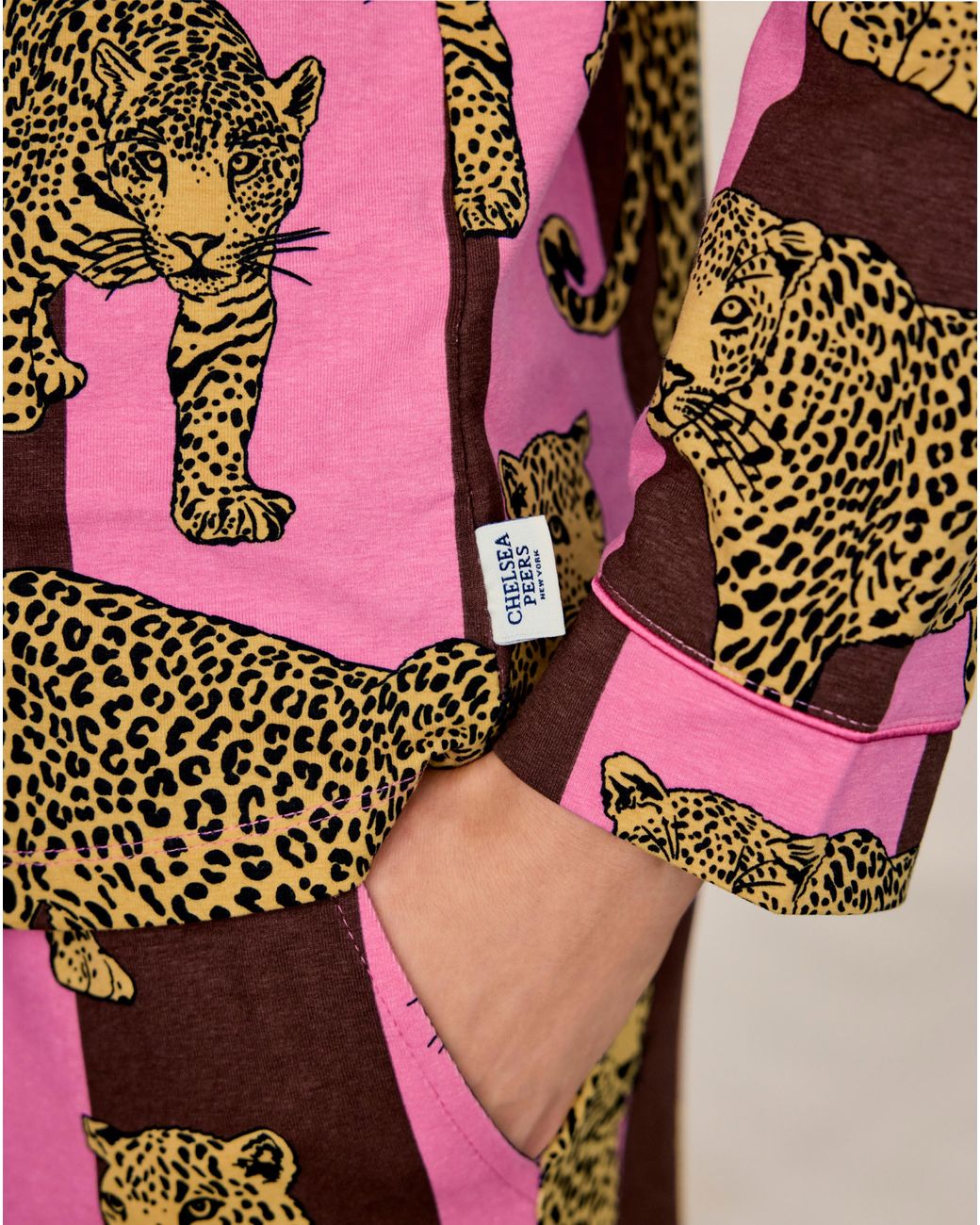 Chelsea Peers Pink Classic Long Button Up Set
