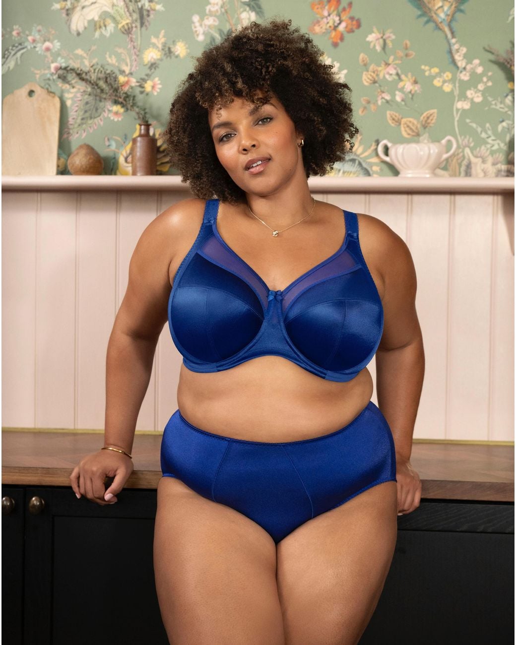 Goddess Blue Keira Full Fit Knicker