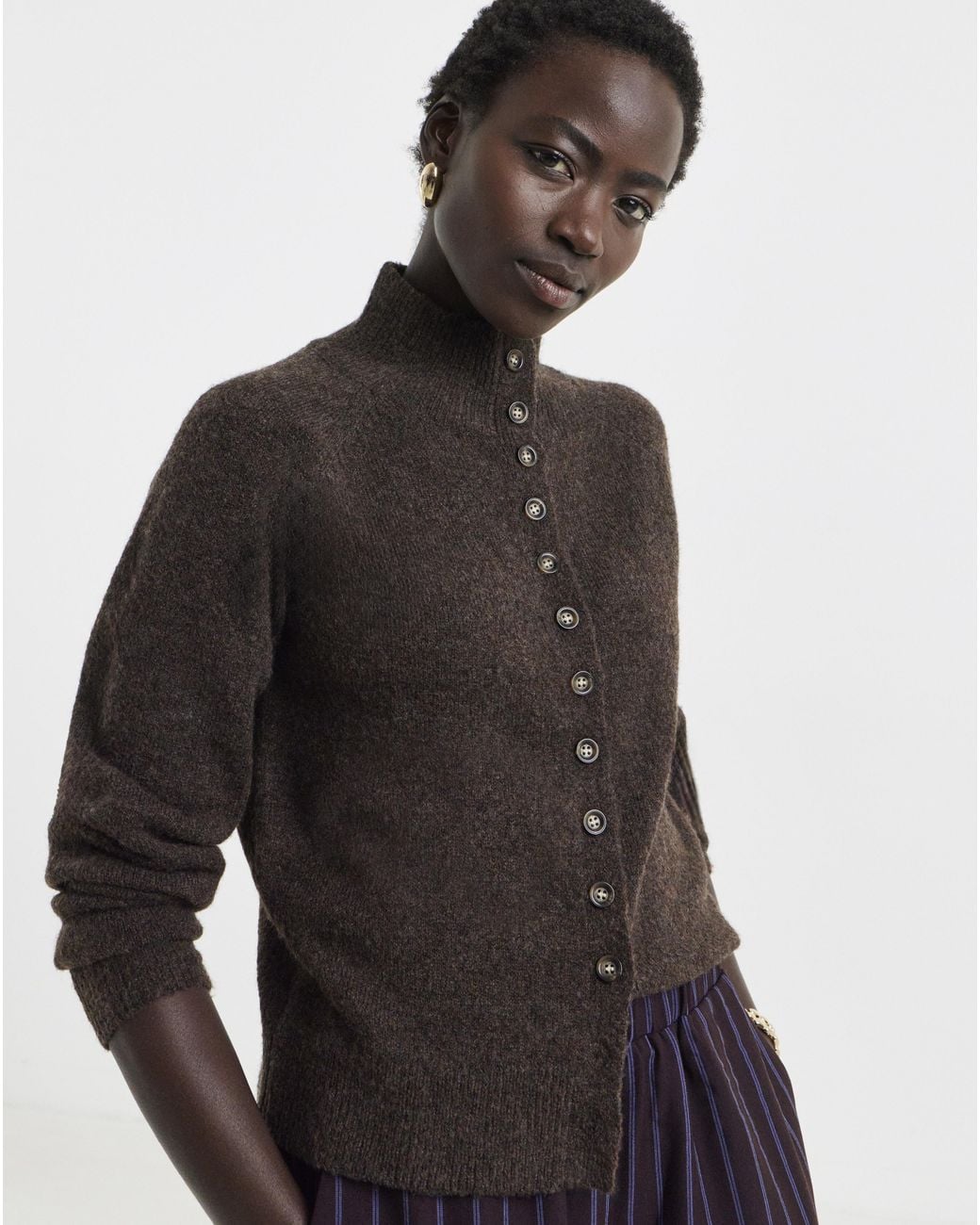 JD Williams Brown Multi Button Cardigan