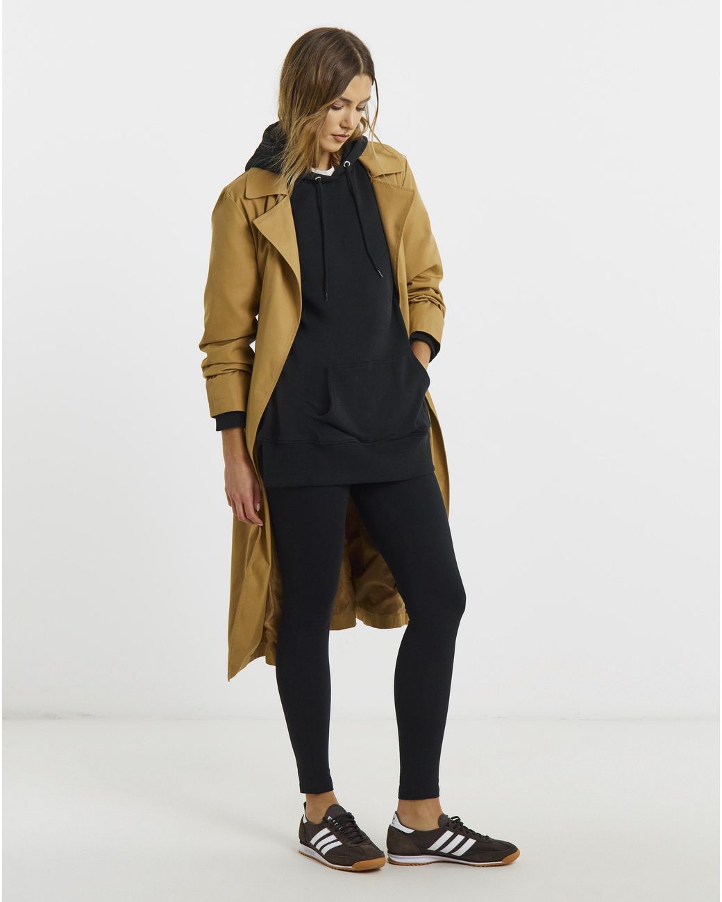 Simply Be Black Longline Hoodie