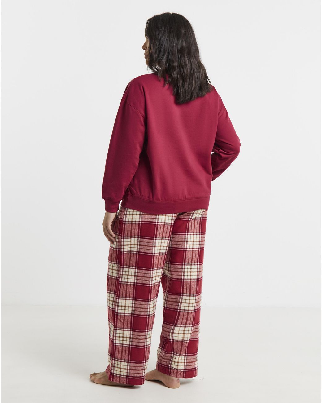 Pretty Secrets Red Dog Check Pyjama Set