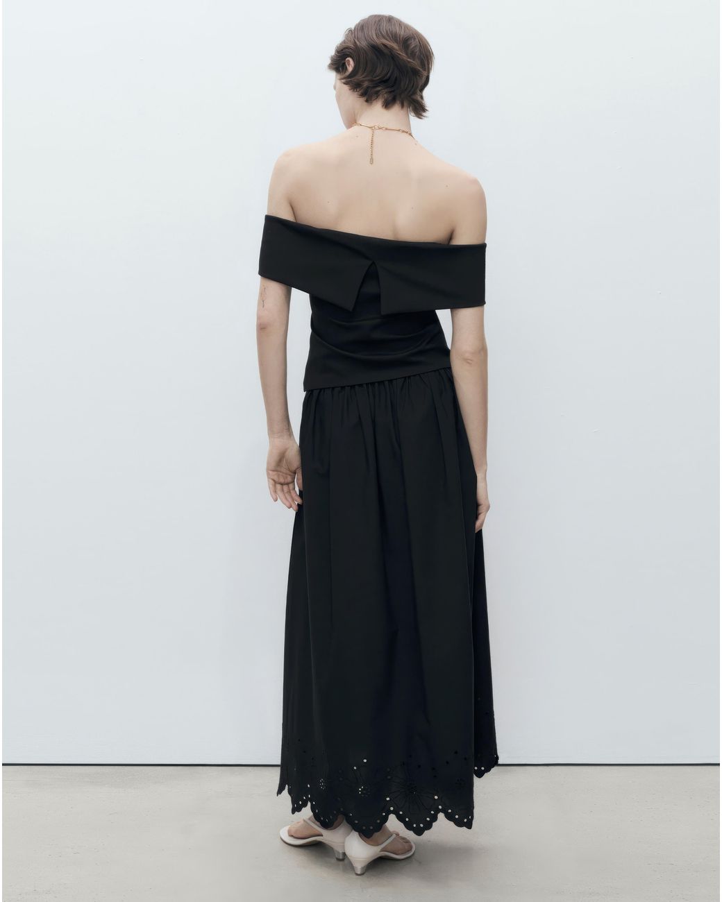 Mango Black Skirt Claus