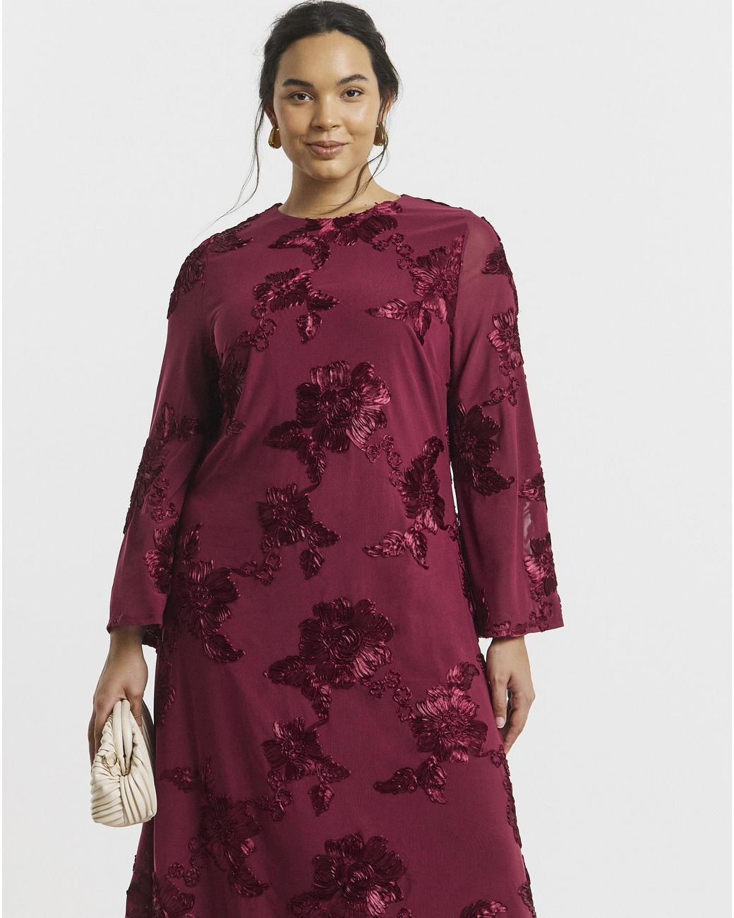 Joanna Hope Textured Floral Dress