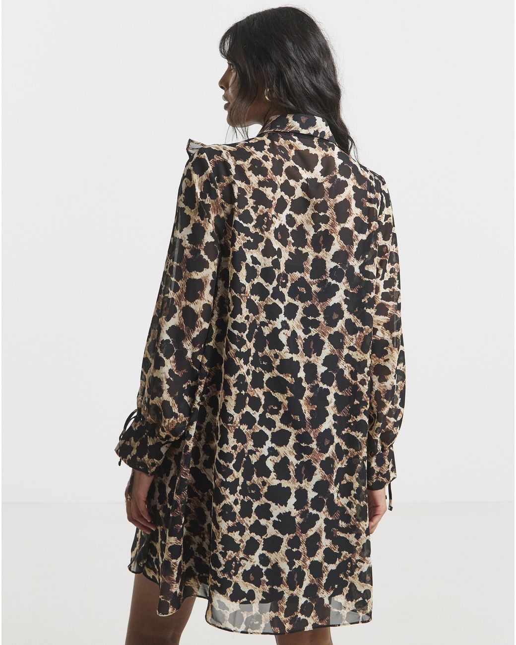 Simply Be Multicolor Animal Swing Shirt Dress