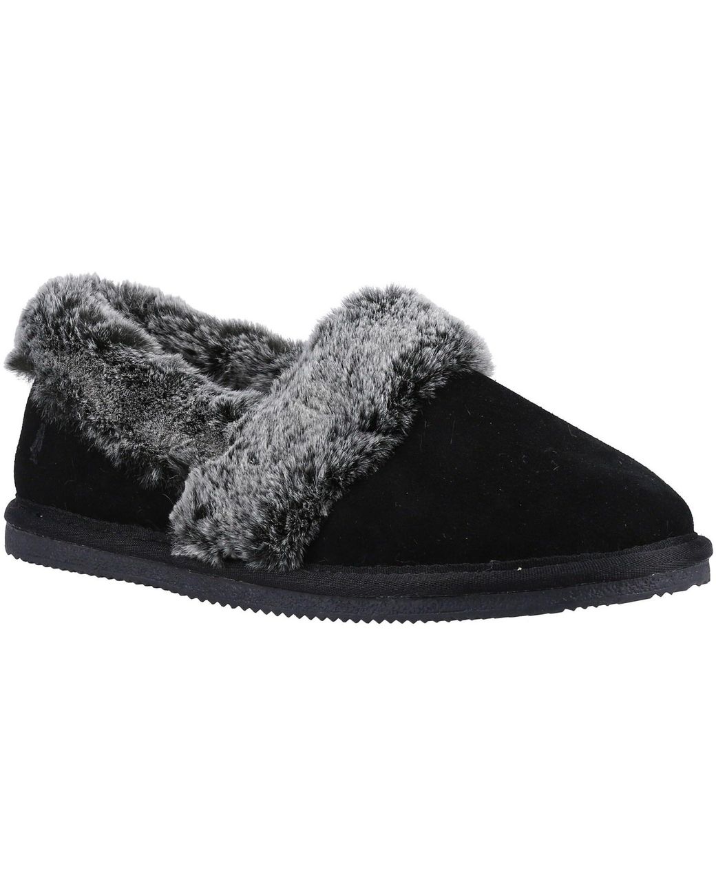 Hush Puppies Black Ariel Slipper