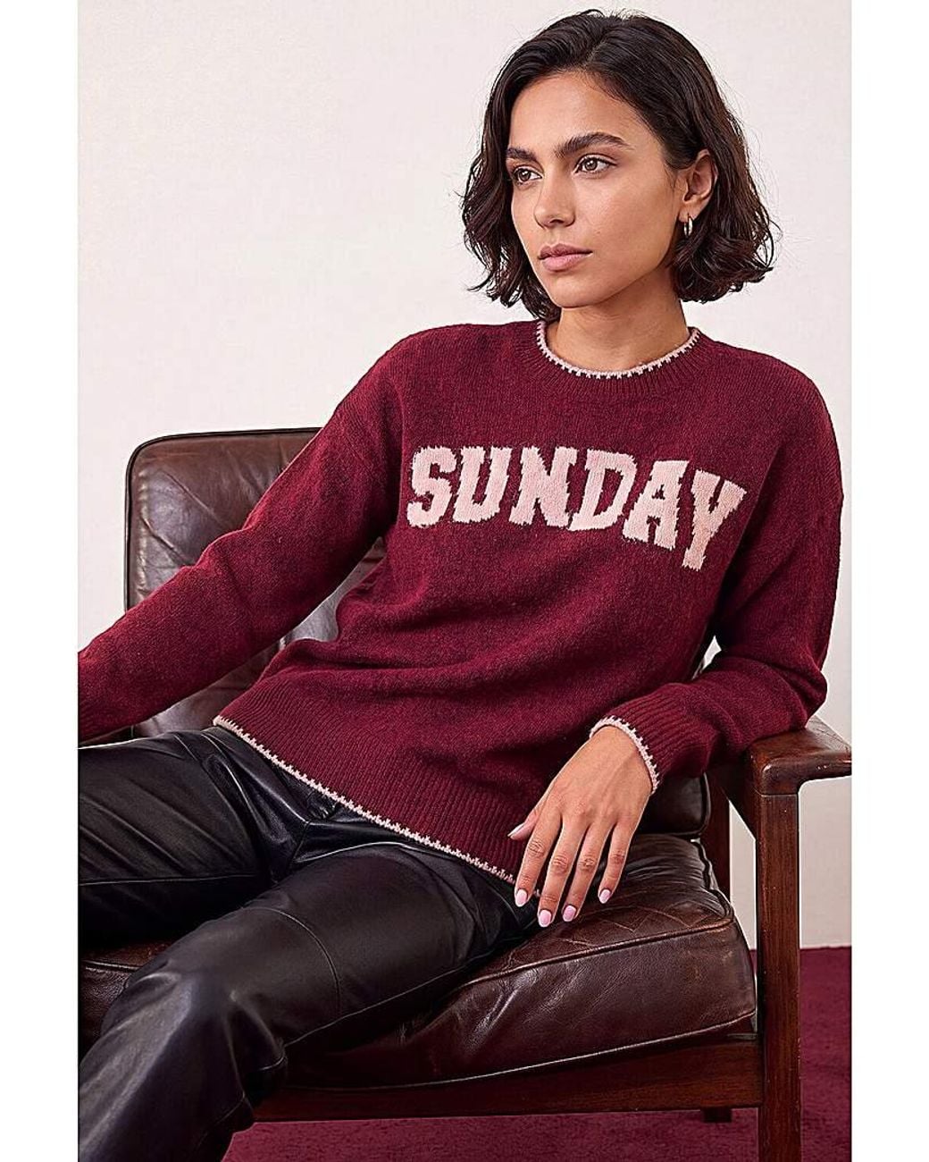 Roman Red Roman Sunday Slogan Knit Jumper