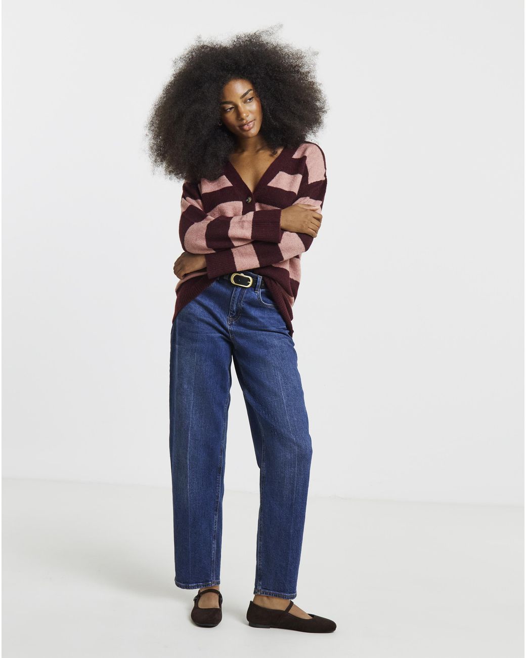 Simply Be Multicolor Boyfriend Cardigan