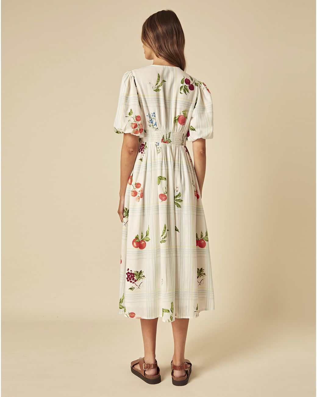 Nobody's Child Natural Scottie Midi Dress