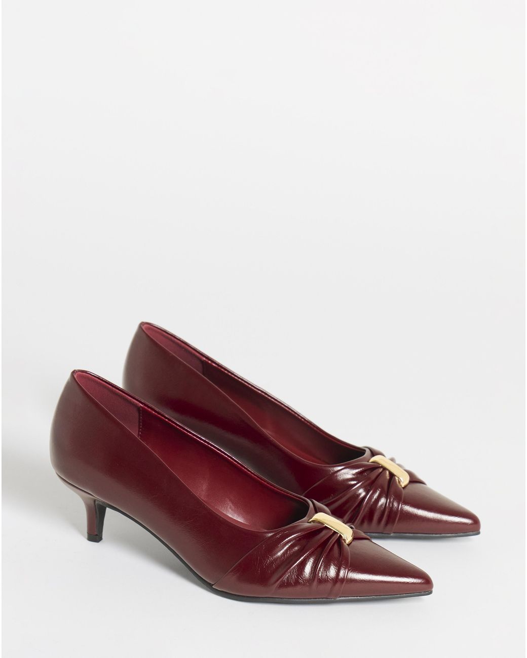 JD Williams Blue Hardware Detail Court Shoe Wide