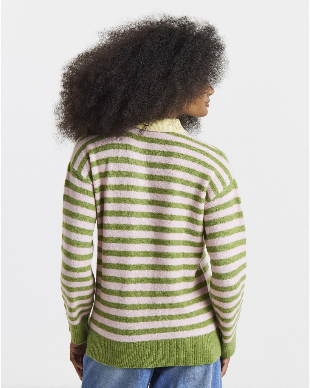 Simply Be Multicolor Stripe Sponge Polo
