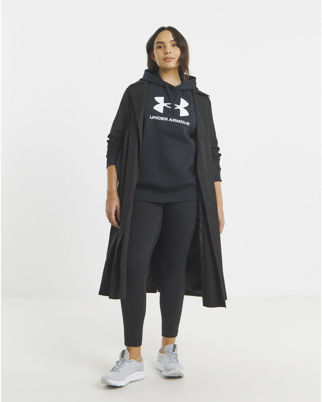 Under Armour Blue Rival Fleece Logo Hoodie