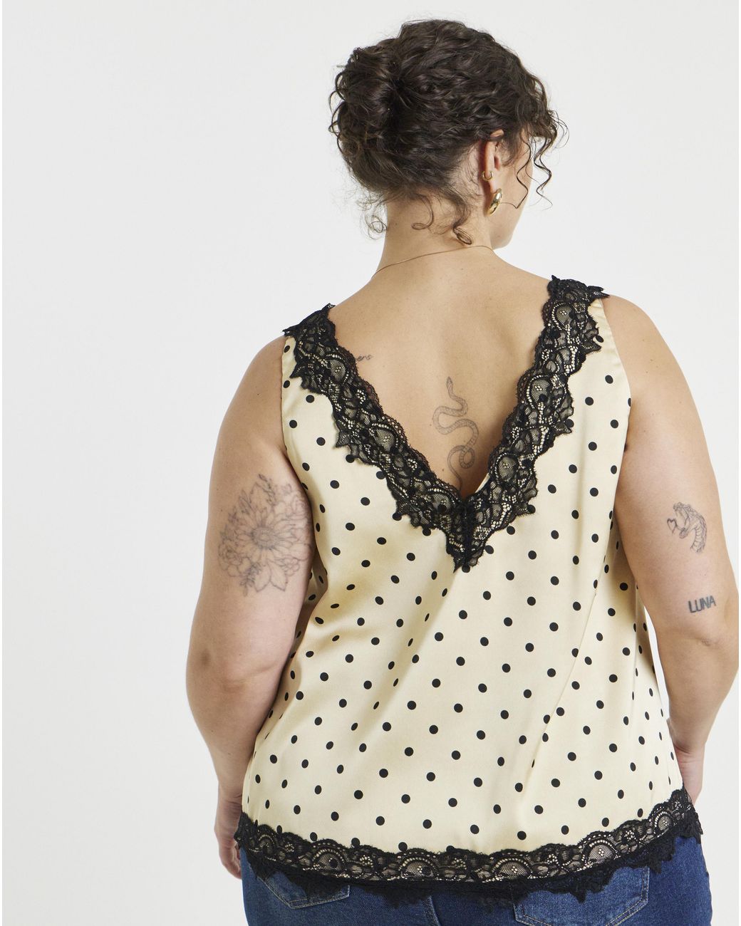 Simply Be Natural Lace Trim Cami