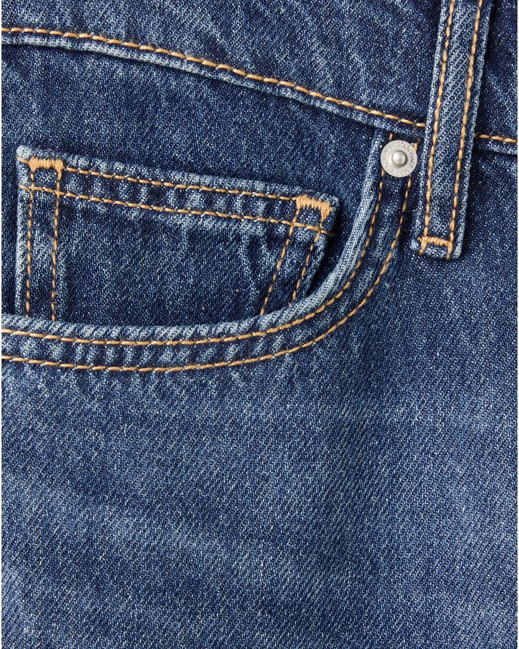 Mango Blue Matilda High Rise Straight Jean