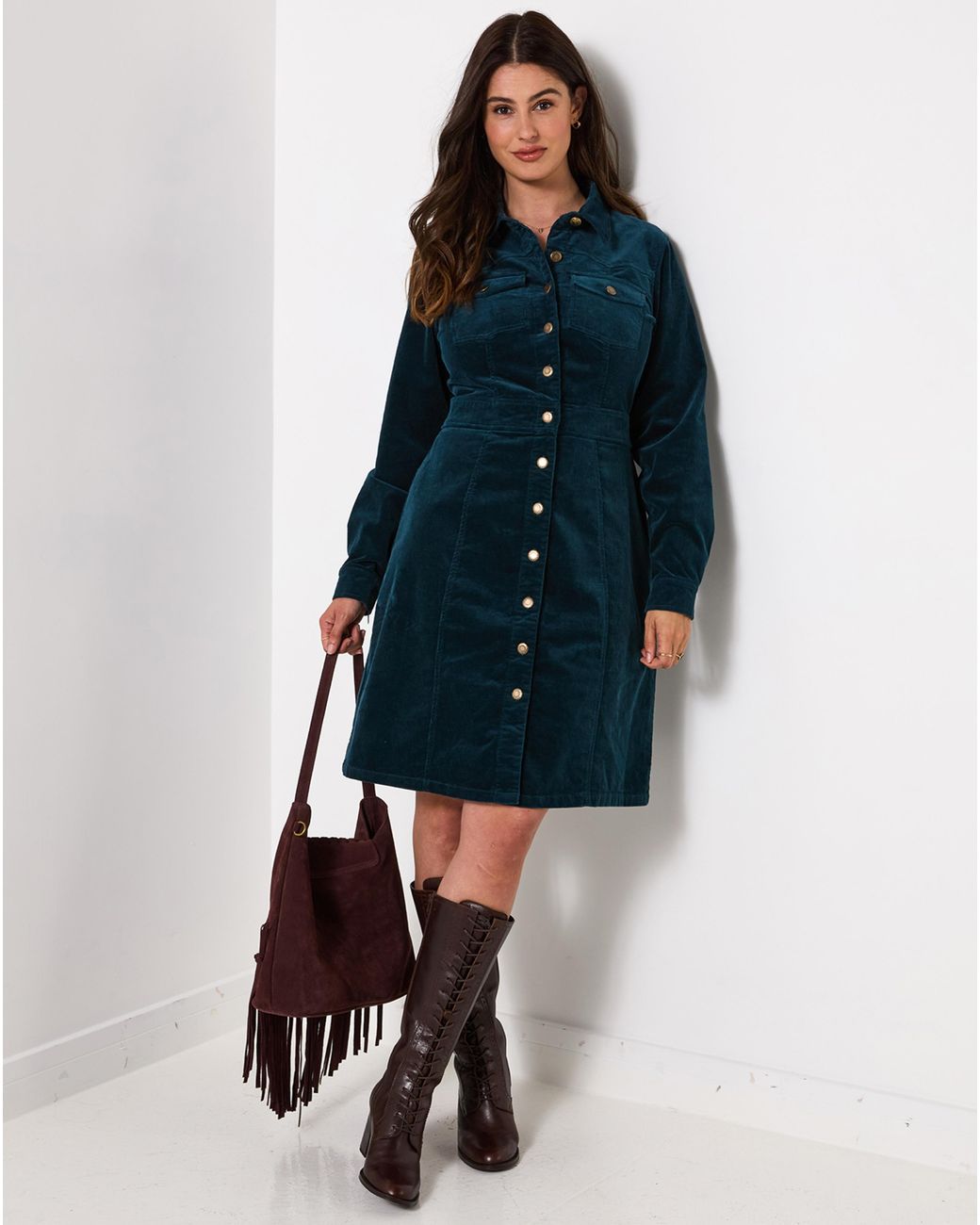 Joe Browns Blue Cord Dress