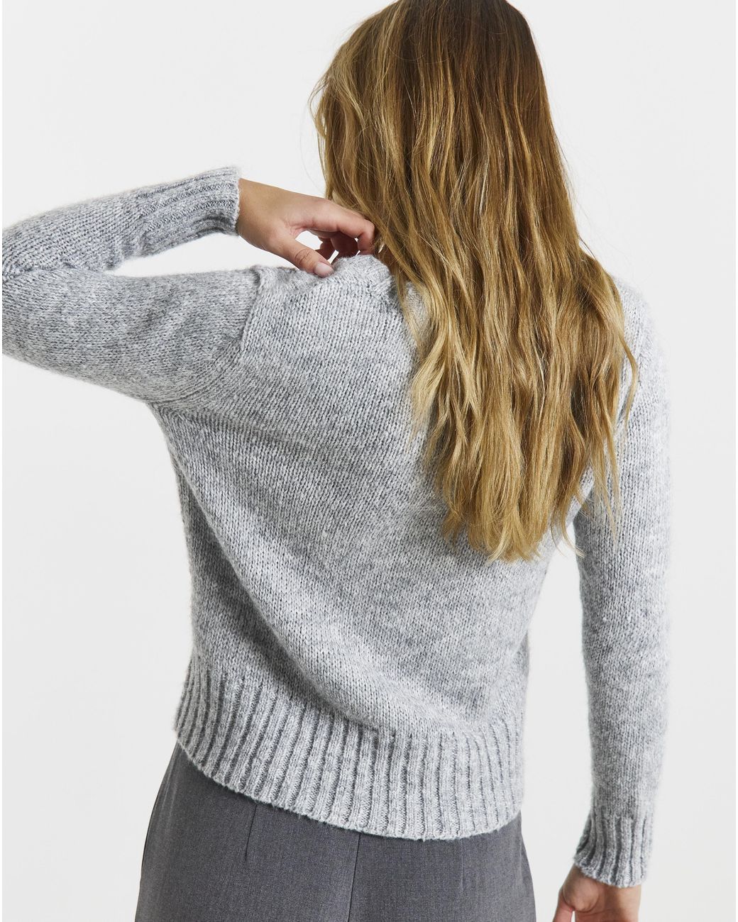 Simply Be Gray 3D Floral Cardigan