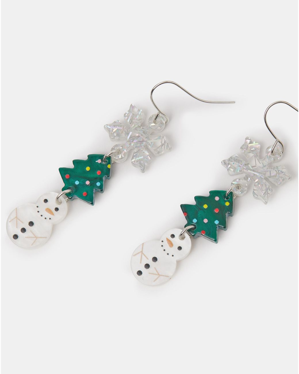 Accessorize White Christmas Drop Earrings