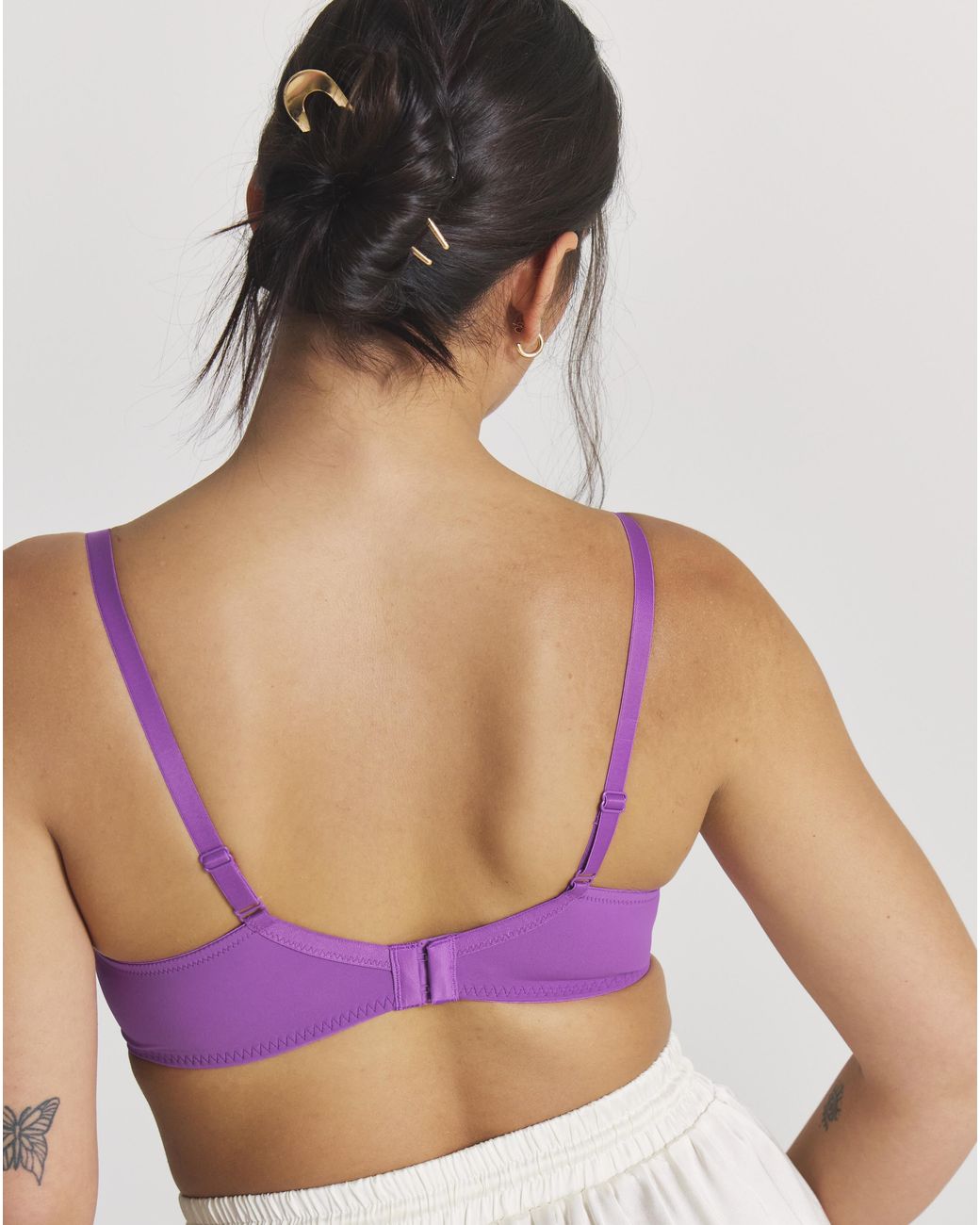 Pretty Secrets Purple Rosalie Full Cup Wired Bra