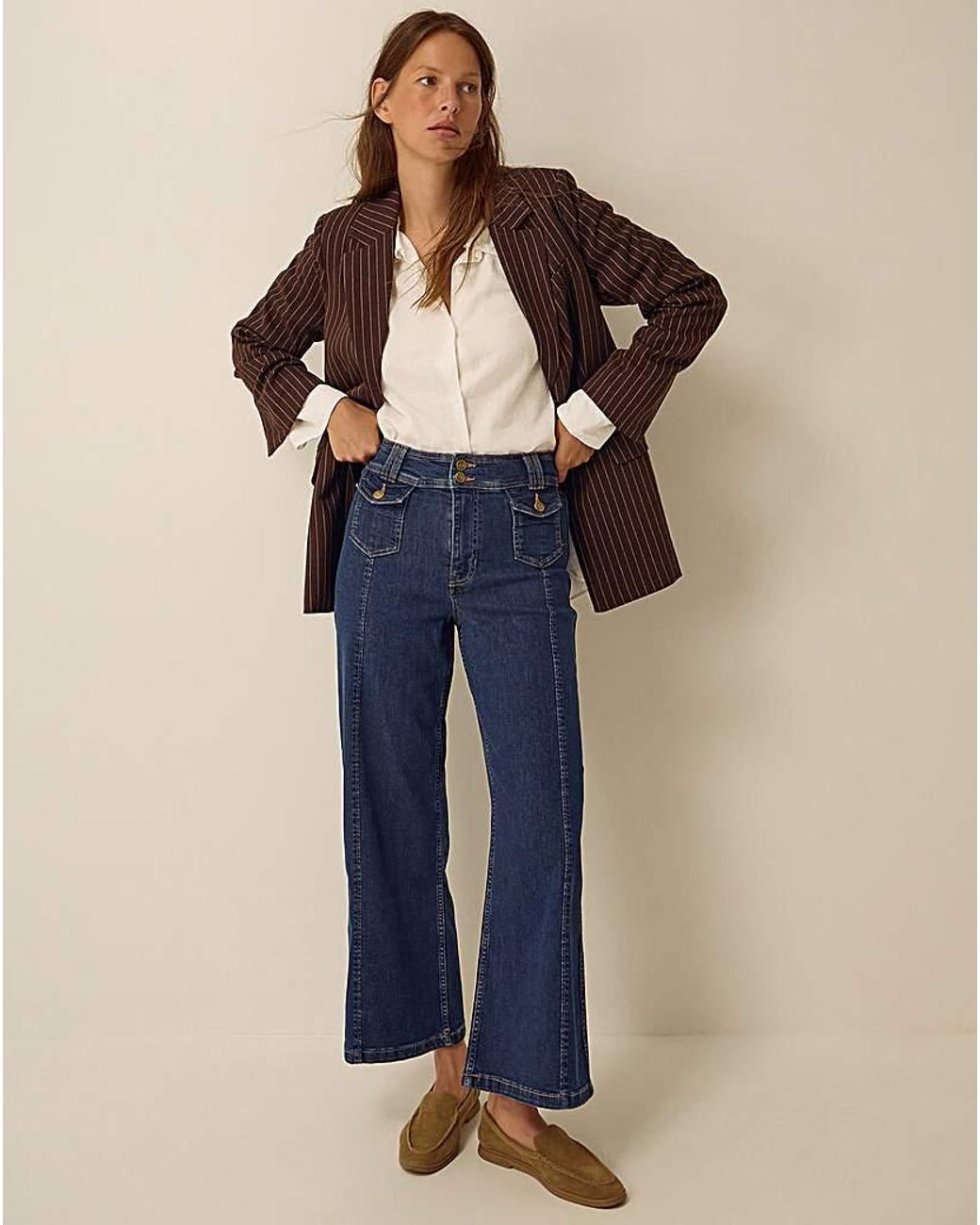 Monsoon Blue Renee Flared Jeans