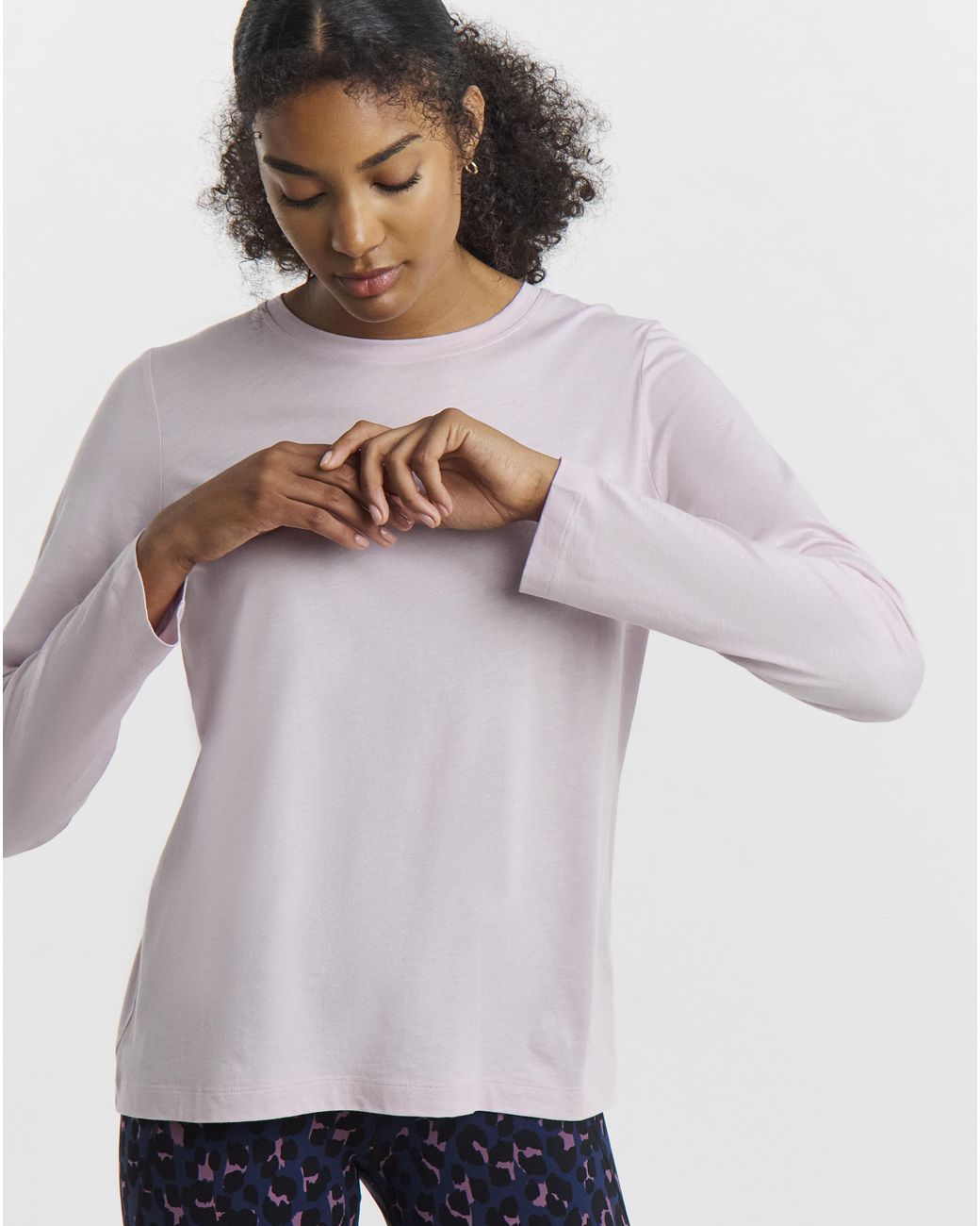 Simply Be Gray Sweaty Betty Long Sleeve T-Shirt