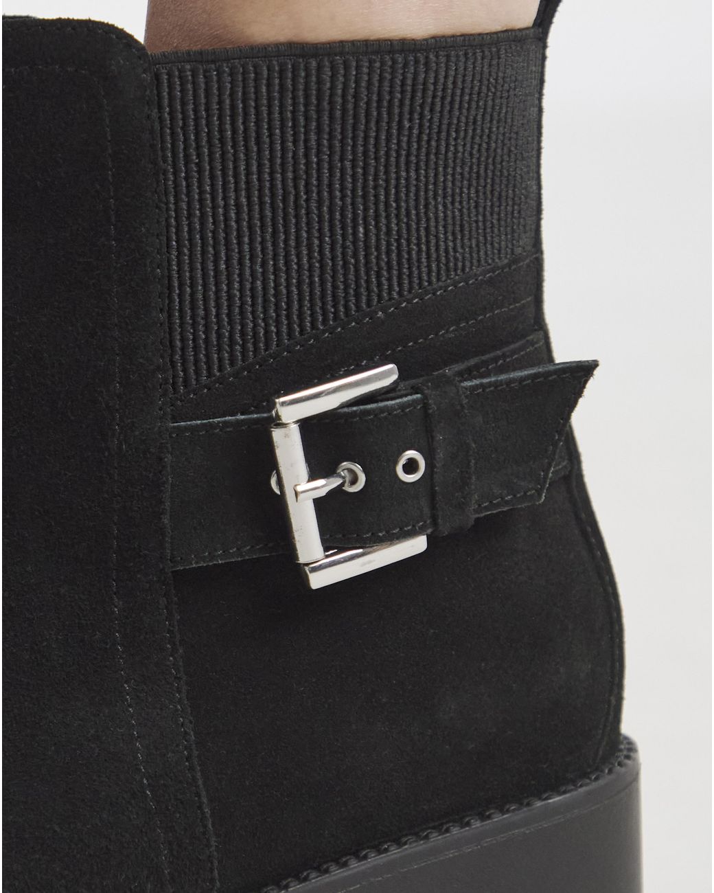 Simply Be Black Wedge Chelsea Boots Wide
