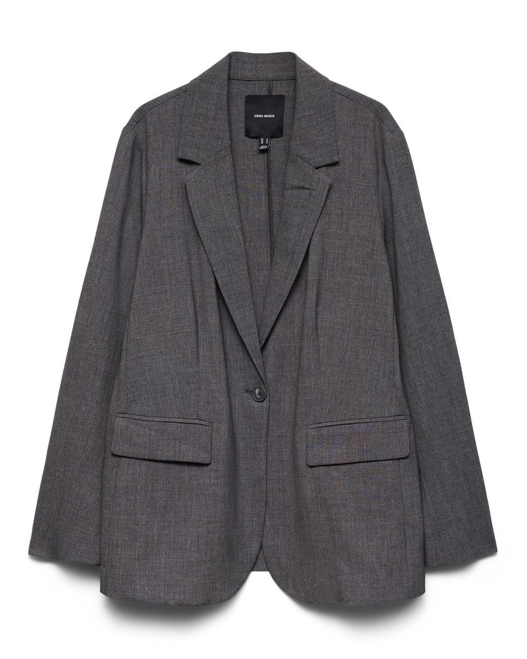 Vero Moda Gray Texas Loose Blazer
