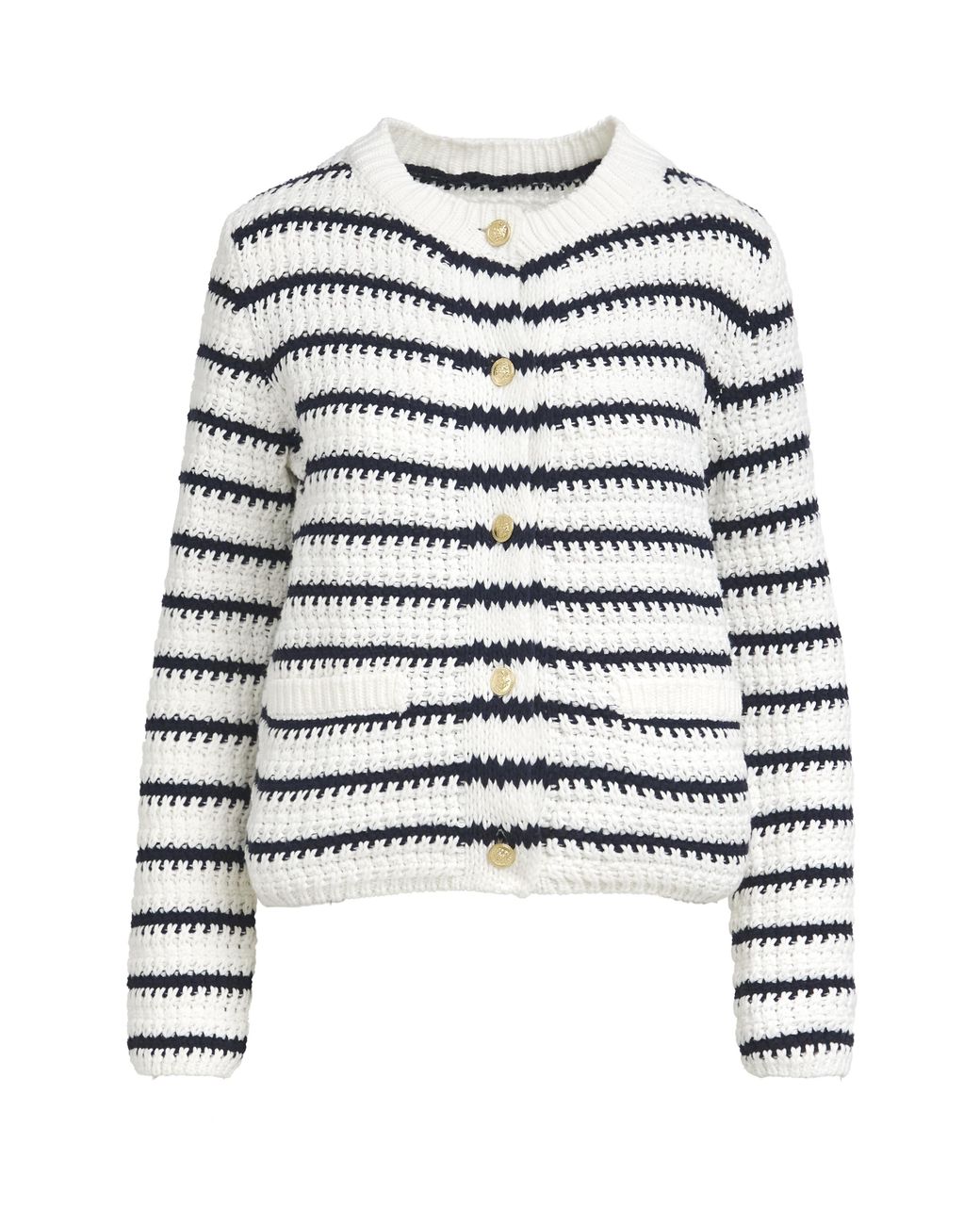 Simply Be Blue Crew Neck Cardigan