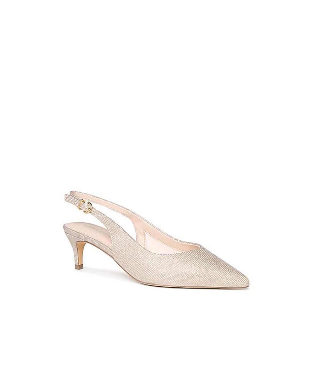 Paradox London White Galina Wide Fit Heel
