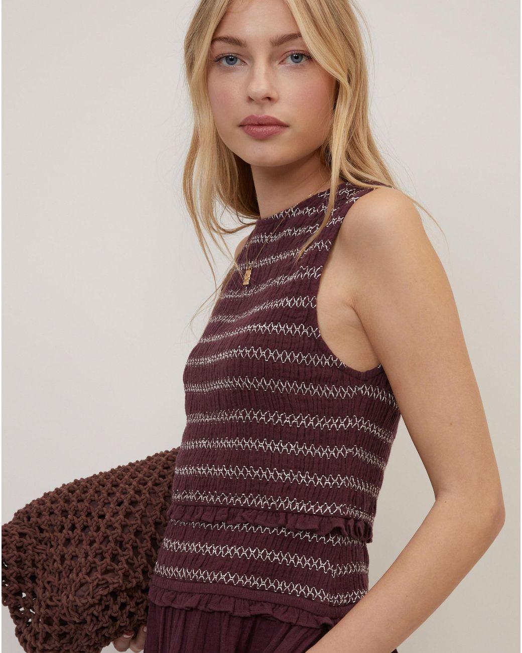 Nobody's Child Purple Nc Ingrid Midi Dress