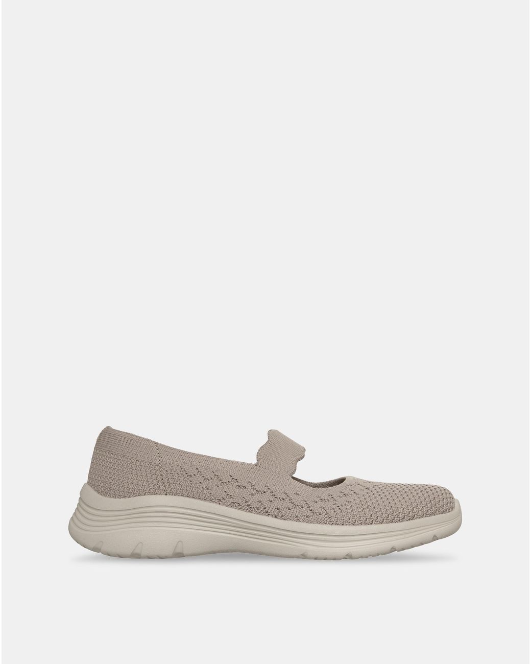 Skechers White Bedford Shoes D Fit