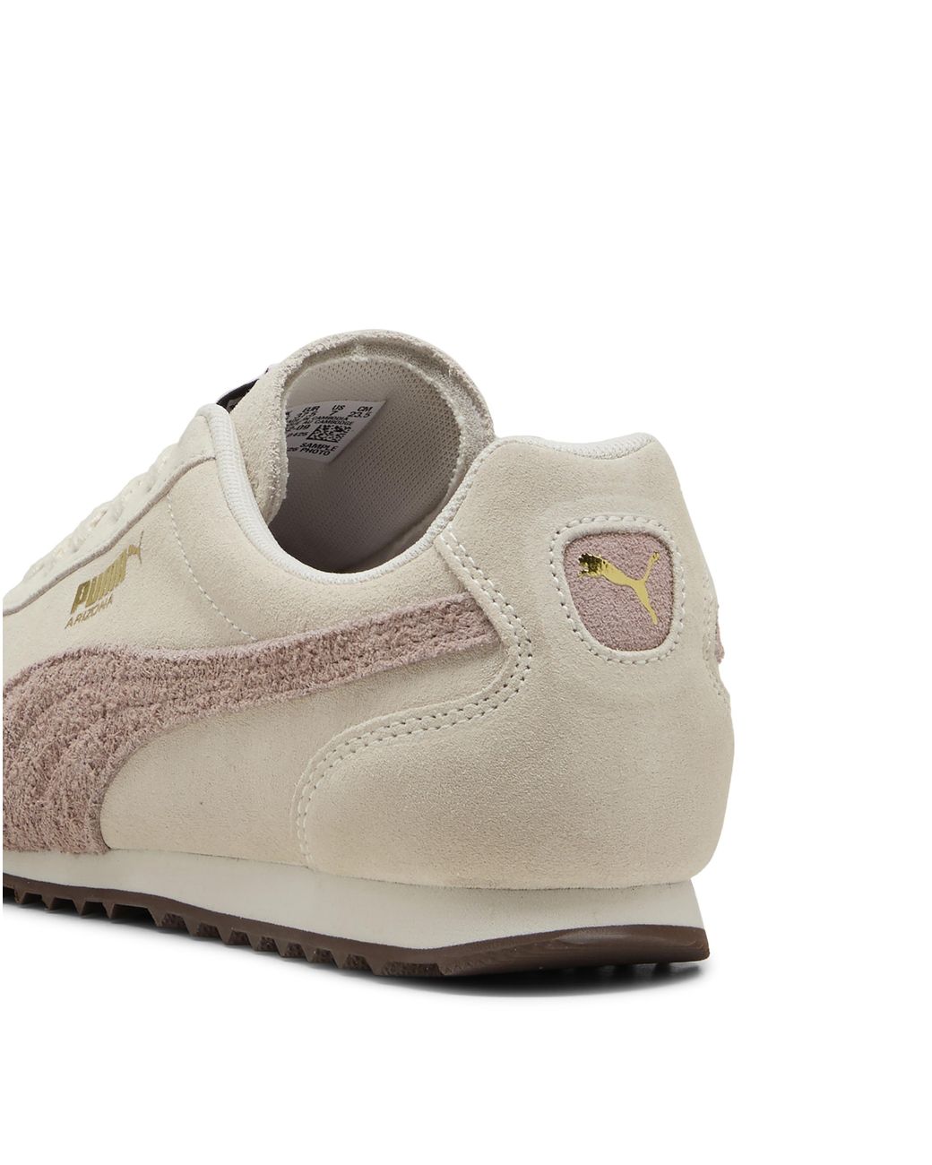 PUMA White Arizona Suede Trainers
