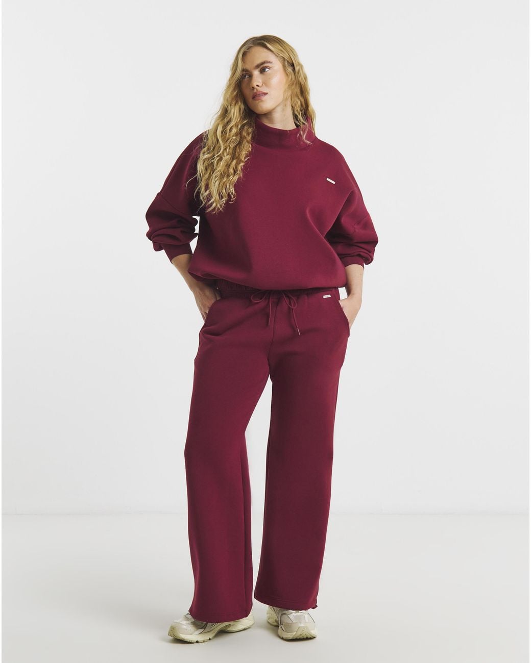Sculpt Activewear Red High Neck Jumper