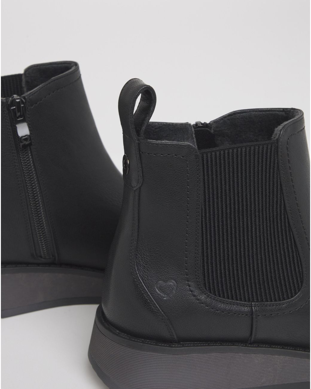 Heavenly Feet Blue Rolo Boot Wide Fit