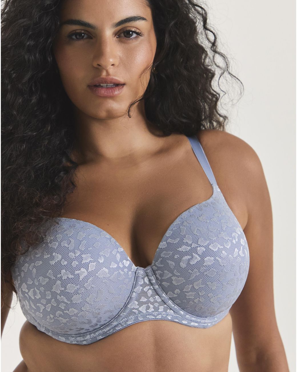 Pretty Secrets Blue 3 Pack Animal Lace T-Shirt Bras